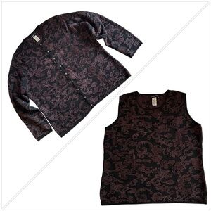 Jones New York Women twin set - size 1X